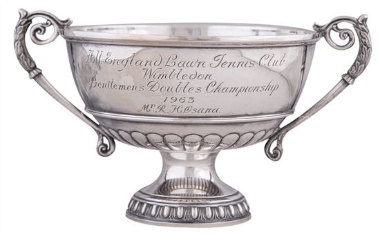 1963 Rafael Osuna All England Lawn Tennis Club Wimbledon Mens Doubles Championship Sterling Silver Trophy Award 